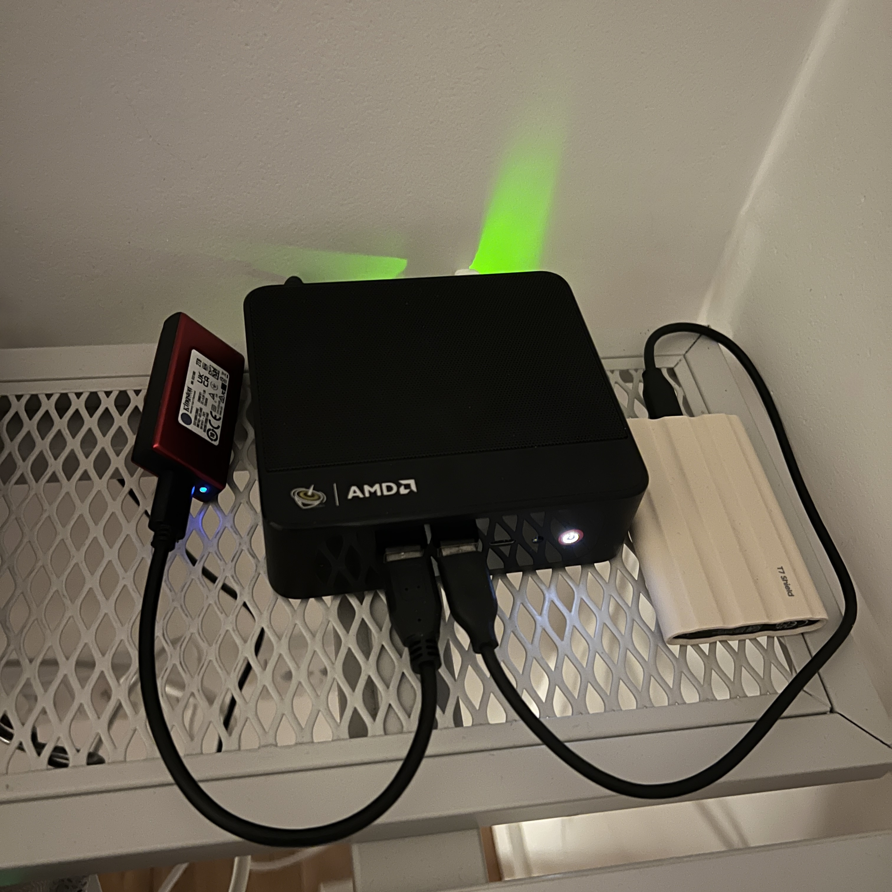 Beelink mini PC used as a FreeBSD NAS with an external SSD